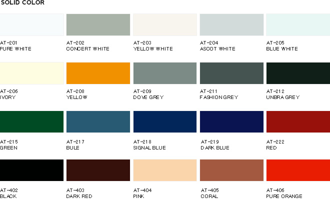 製品・カラー アルミ複合板アルコトップ(ALCOTOP)